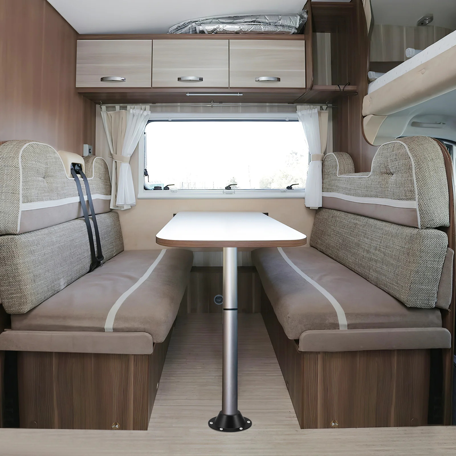 2 قطعة قاعدة جبل الألومنيوم العربة الطابق الركيزة Rv الجدول العلوي استبدال لجدول مقطورة السفر #2