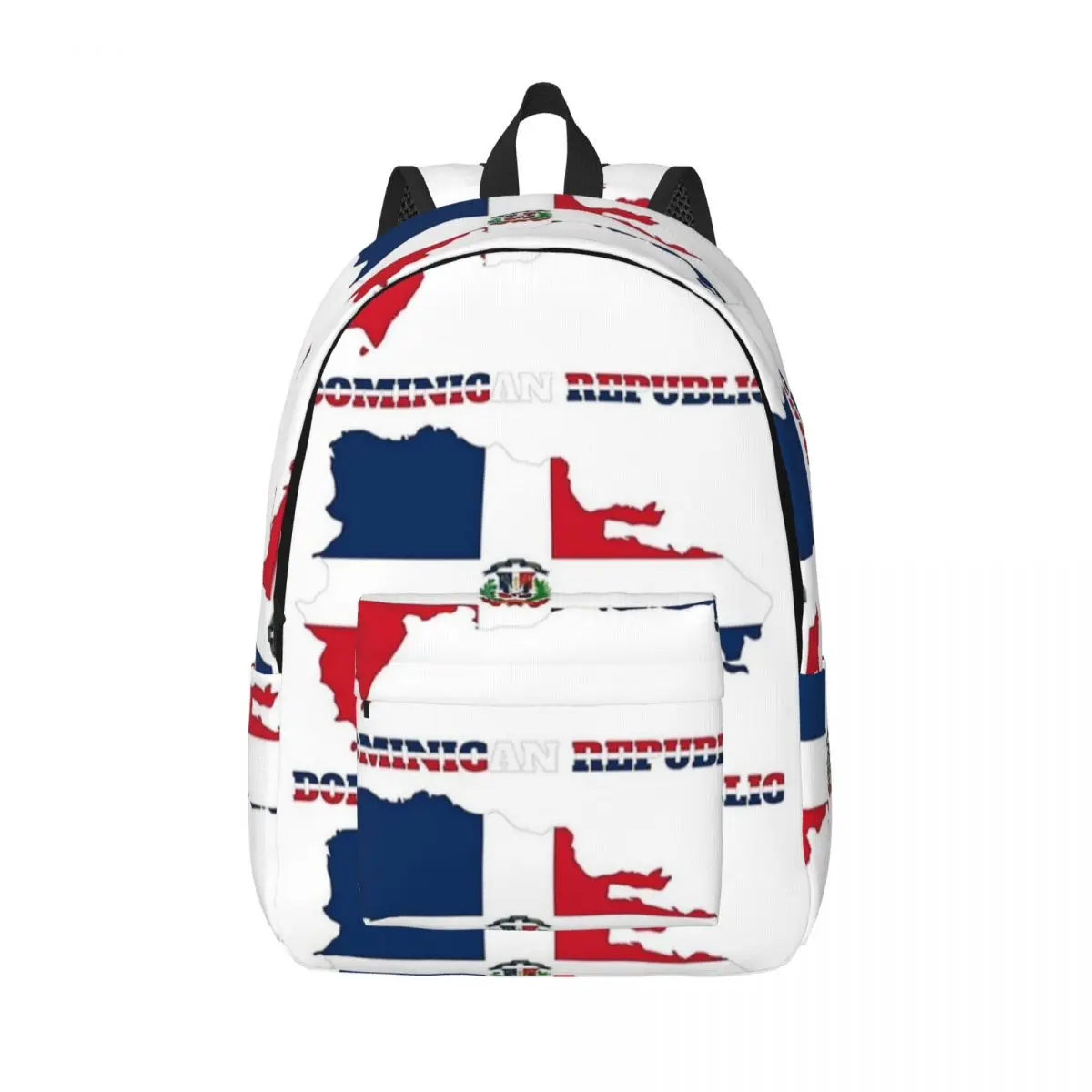 

Dominican Republic Flag Backpack for Men Women Teenage High School Work Daypack College Canvas Bags with Pocket