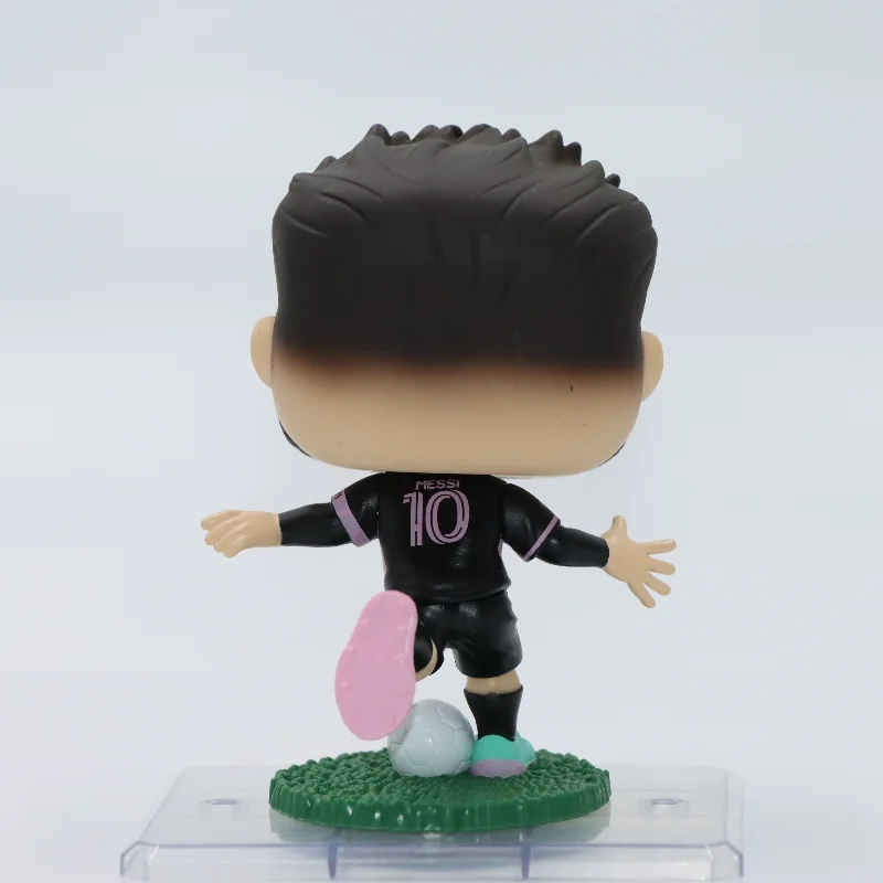Figura Coleccionable de Vinilo Auténtica de Lionel Messi del Inter de Miami de Funko Pop, Muñeco Decorativo de Escritorio, Regalo para Aficionados al Fútbol