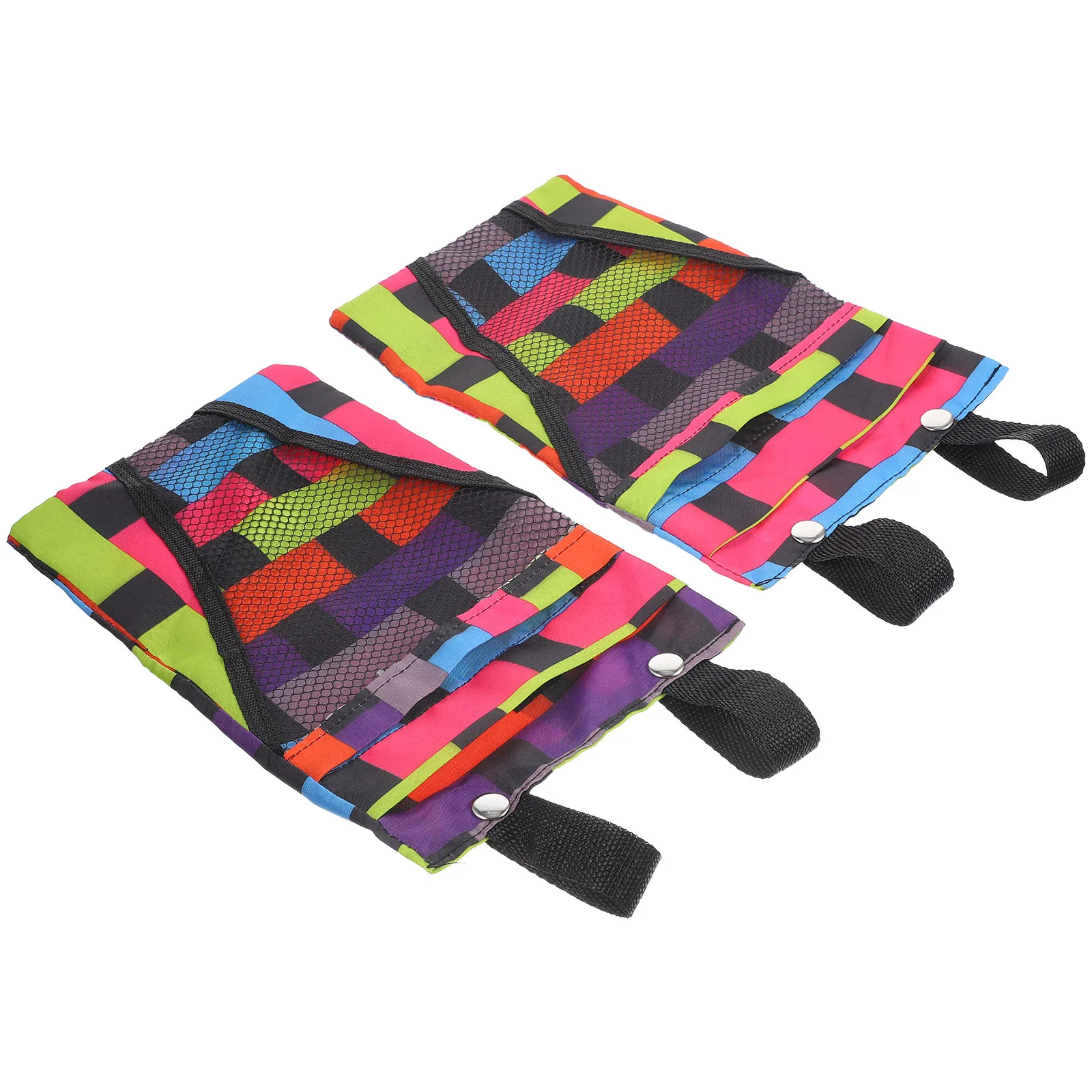 

2pcs Hanging Bag for Bicycle Scooter Electromobile Premium Material Multi Pockets Snap Closure Washable Reusable Bike Supplies