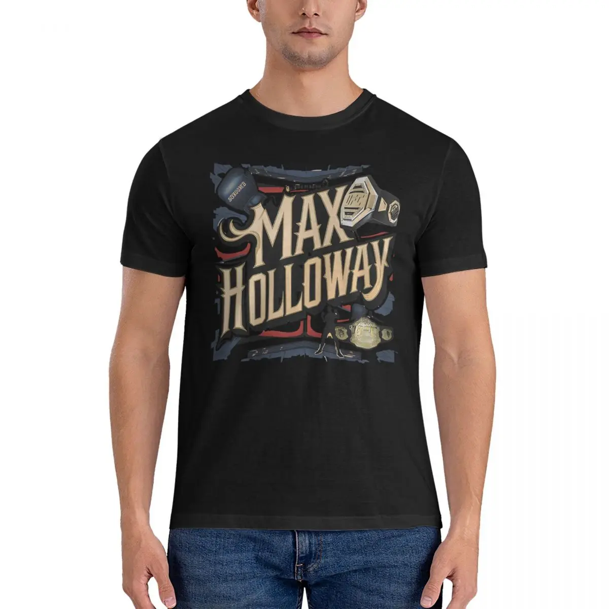 Men's Cool Poster T Shirts Holloway Cotton Clothing Vintage Short Sleeve Round Neck Tees Printed T-Shirt