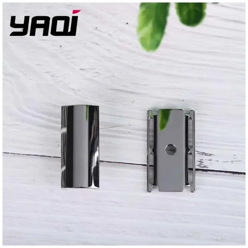 Polished Safety Razor Head YAQI-Sentinel SSP 316 Stainless Steel, 1.5mm Blade Gap Mens Wet Shave Grooming Tools for Men,