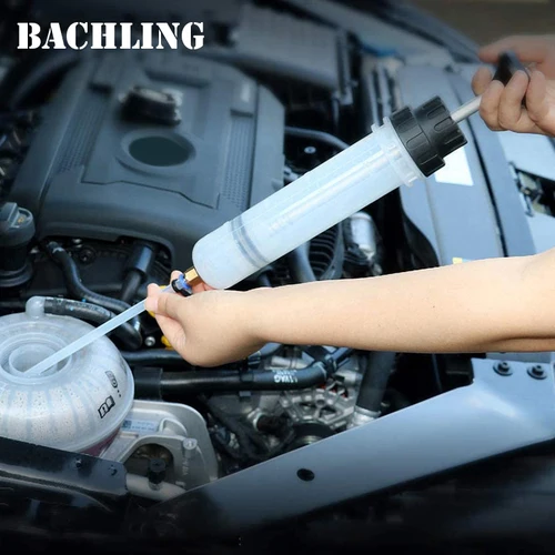 Imagen 2 del producto Jeringa para cambio de aceite de motor de coche, botella de transferencia, bomba de extracción de combustible automotriz, herramienta manual, bomba extractora de aceite, 100/200/500/1500ml