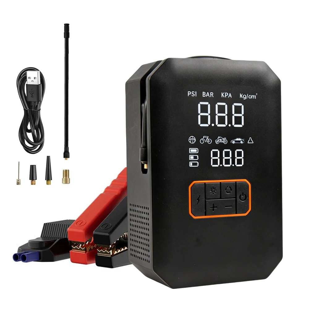 14.8V Portable Electric Tire Inflator Air Compressor Pump for Car Bicycle Tyre Inflator