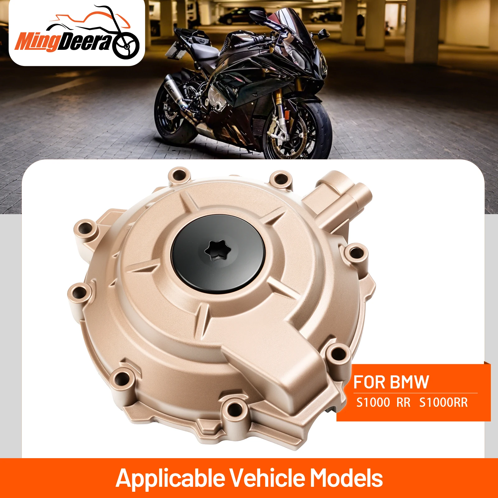 

Крышка двигателя мотоцикла, корпус статора, подходит для BMW S1000 RR 2019-2025, S1000R 2021-2025, прочная алюминиевая конструкция
