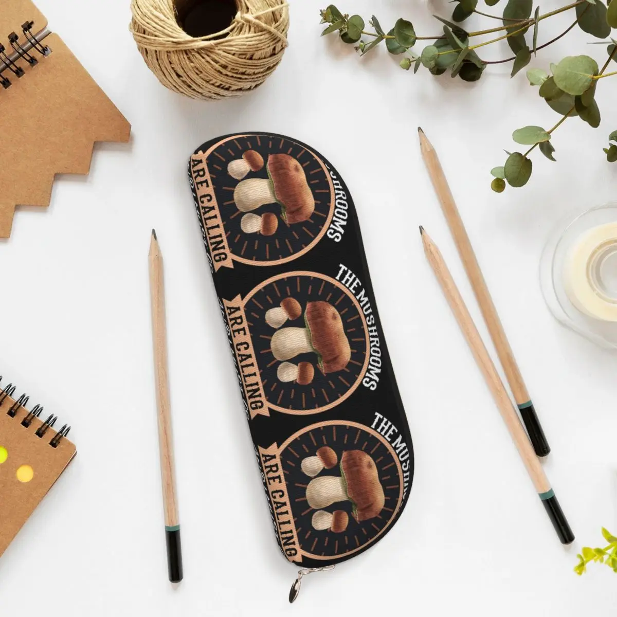 جمع الفطر المنتقى الفطر Porcini مقلمة حامل قلم تخزين لوازم مكتبية صندوق القلم حقيبة أقلام رصاص بنين بنات #6