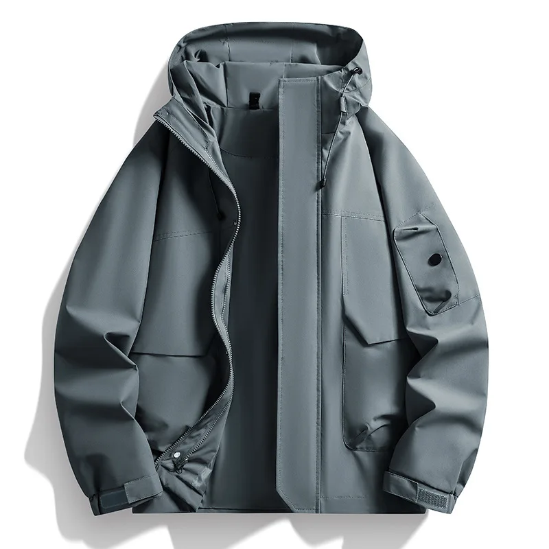 

Весенне-осенняя уличная ветрозащитная водонепроницаемая куртка унисекс для альпинизма, однослойная куртка из софтшелла