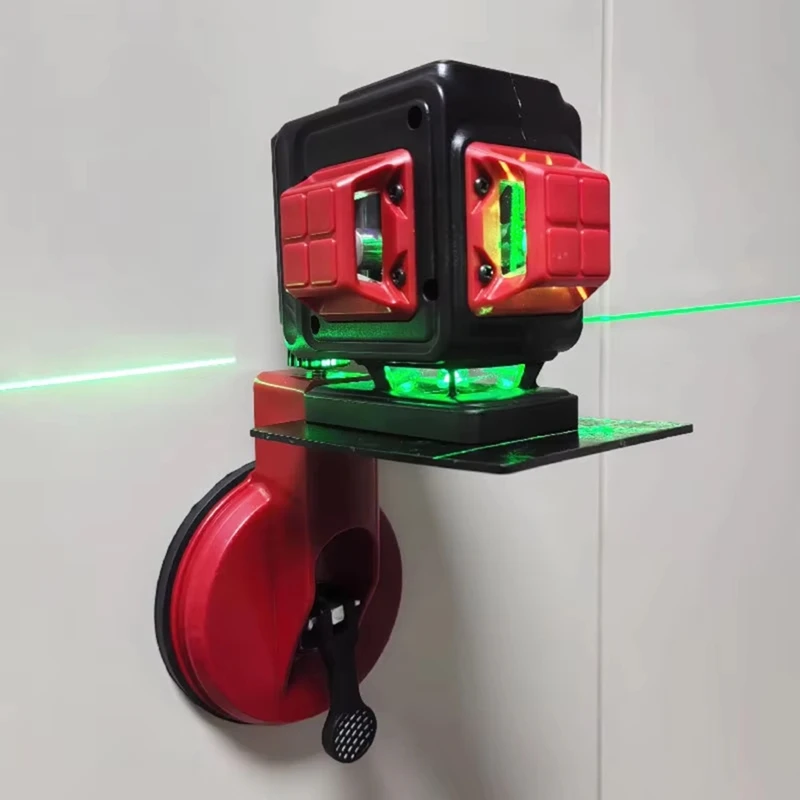 12-Wire Green Light High- New Outdoor Wall Infraredlaser Level Meter Suction Cup Level Bracket-ABFB view 2
