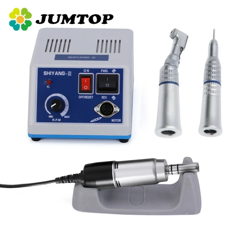 

JUMTOP Dental N3 Электрический микромотор 35000 об/мин Микромотор Контракутовой прямой полировальный наконечник Двигатель типа E