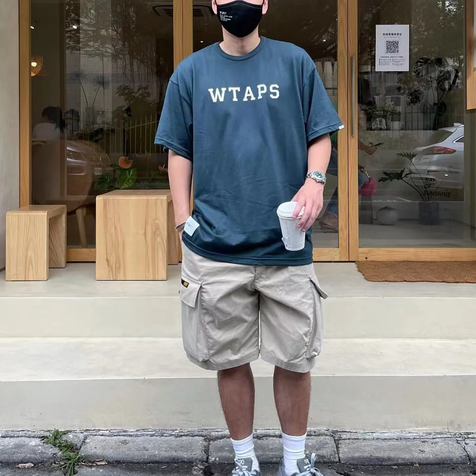 

WTAPS Summer casual classic logo lettered short-sleeved T-shirt Men's and women's simple casual breathable fashion