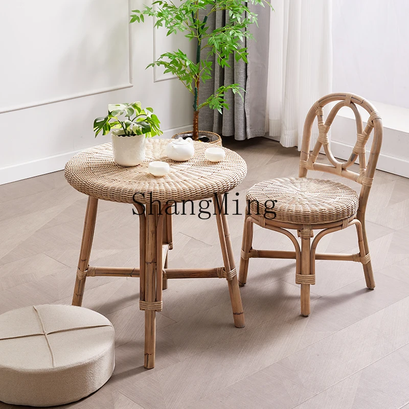 

CL rattan small coffee table retro coffee table and chair edge few zen tea table balcony