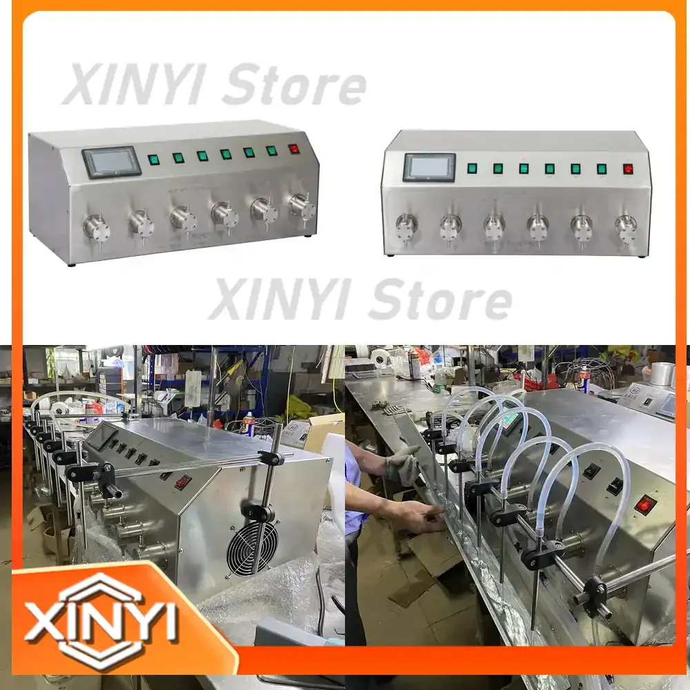 Table Top Semi Automatic 6 Nozzles Bottle Diffuser Fragrance Oil Essence Aroma Perfume Filling Machine for Essential Oil