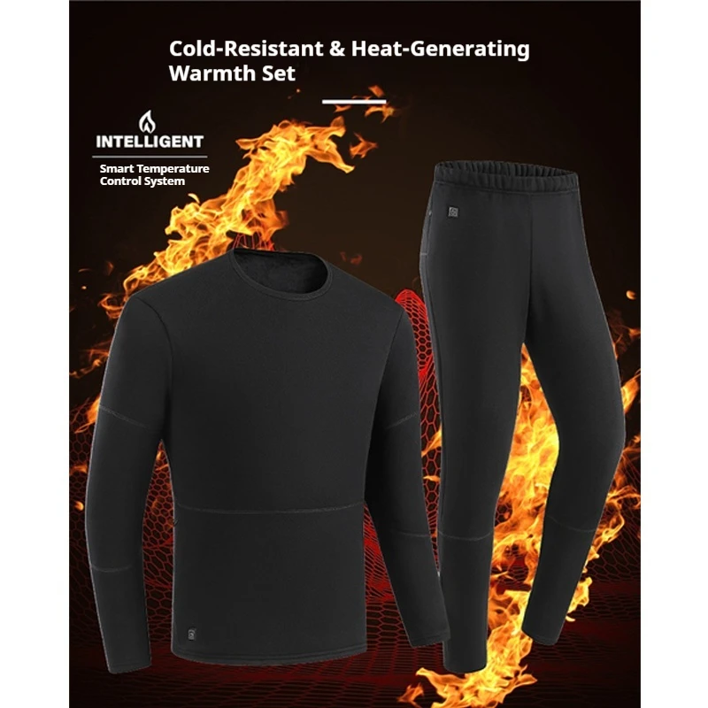 

Hot Underwear 52 Zone Constant Temperature Electric Heating Set Best-Selling Set Single Control USB Full Body Heating Suit