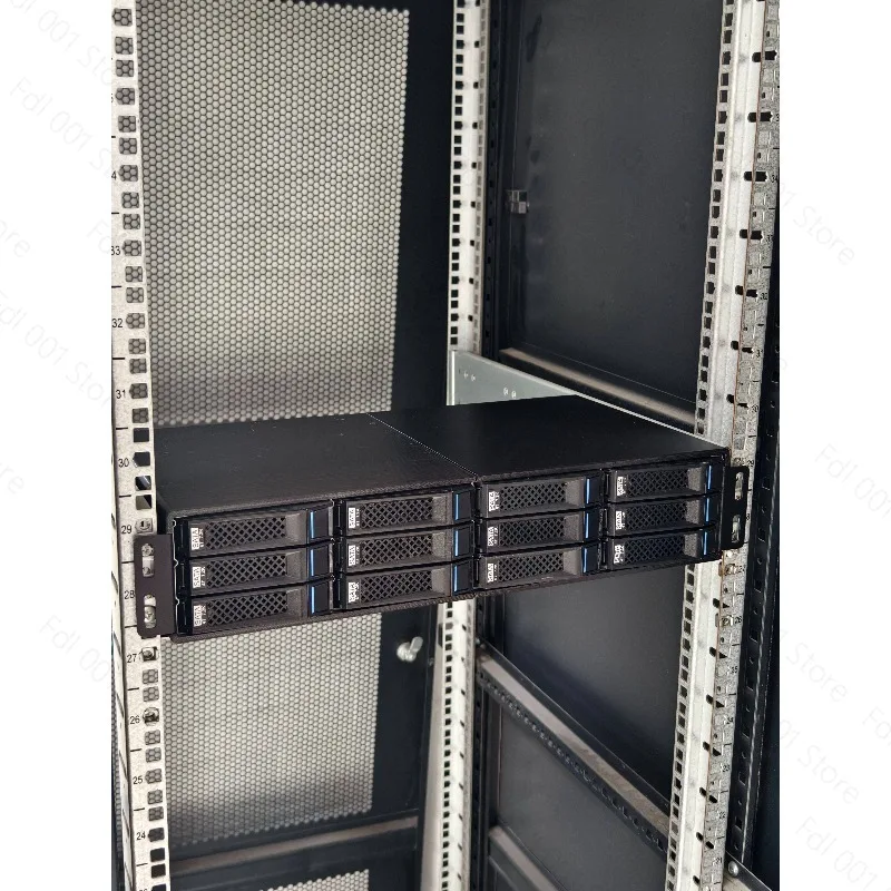 12-Bay Expansion Enclosure External Storage Box Expander Backplate Daisy-Chainable SAS/SATA HDD