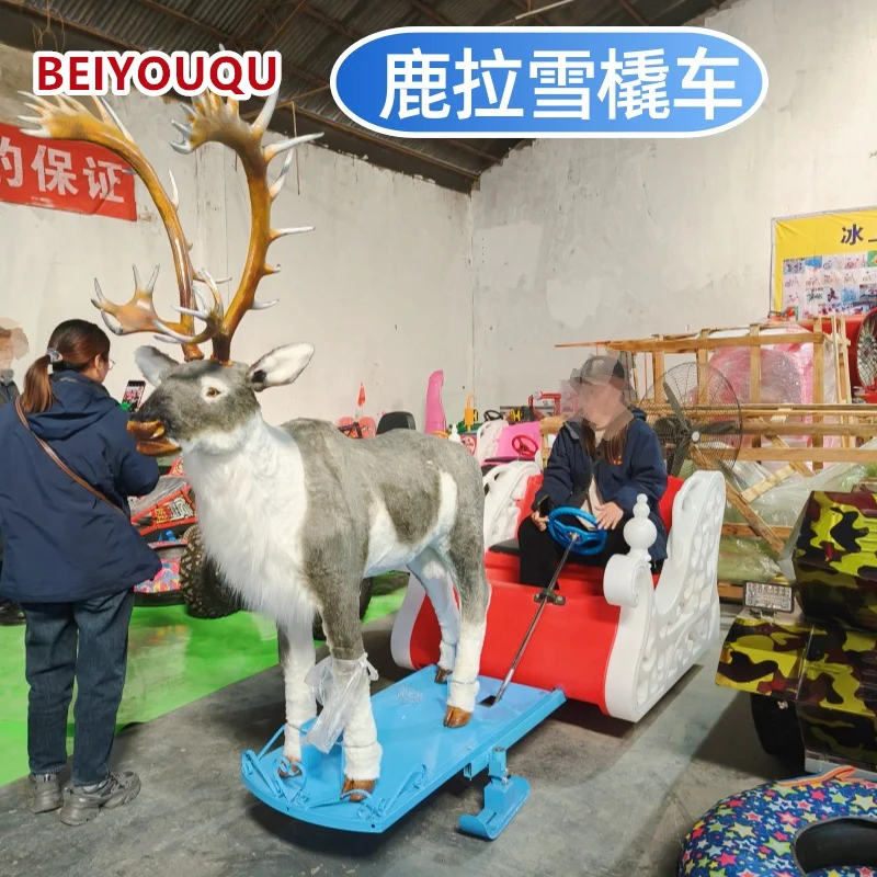 الجملة زلاجات الثلج دائم سحب سحب عيد الميلاد الغزلان الثلوج زلاجات ركوب الثلوج للأطفال
