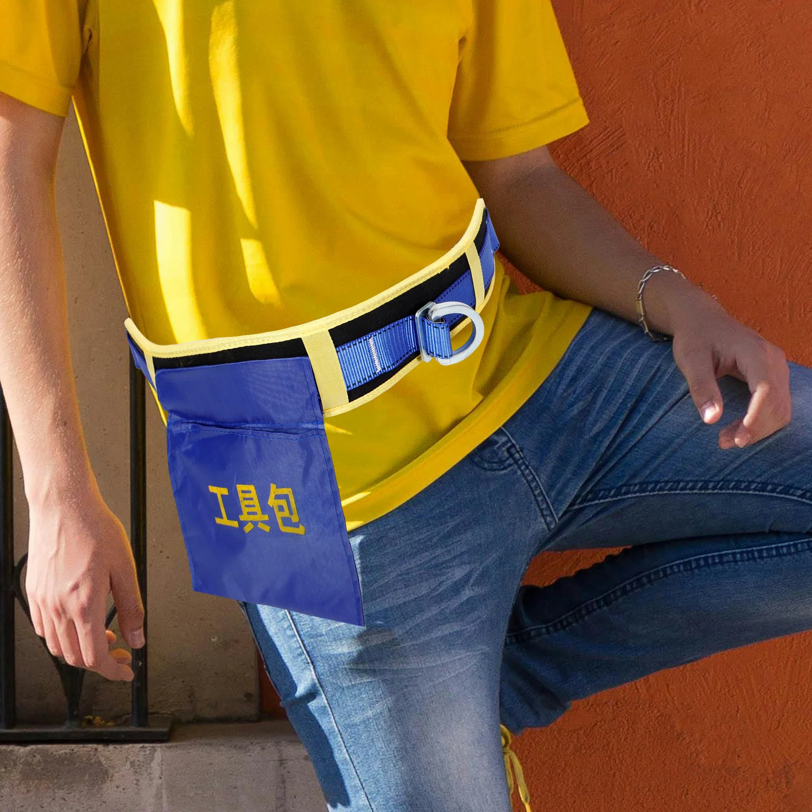 

Mountaineering Climbing Belt Single Waist Seat Outdoor Training Heavy Duty Safety Strap Construction Work