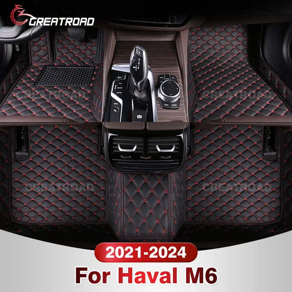 

For Haval M6 2021 2022 2023 2024 Car Floor Mats Custom Auto Foot Pads Automobile Carpet Cover Interior Accessories