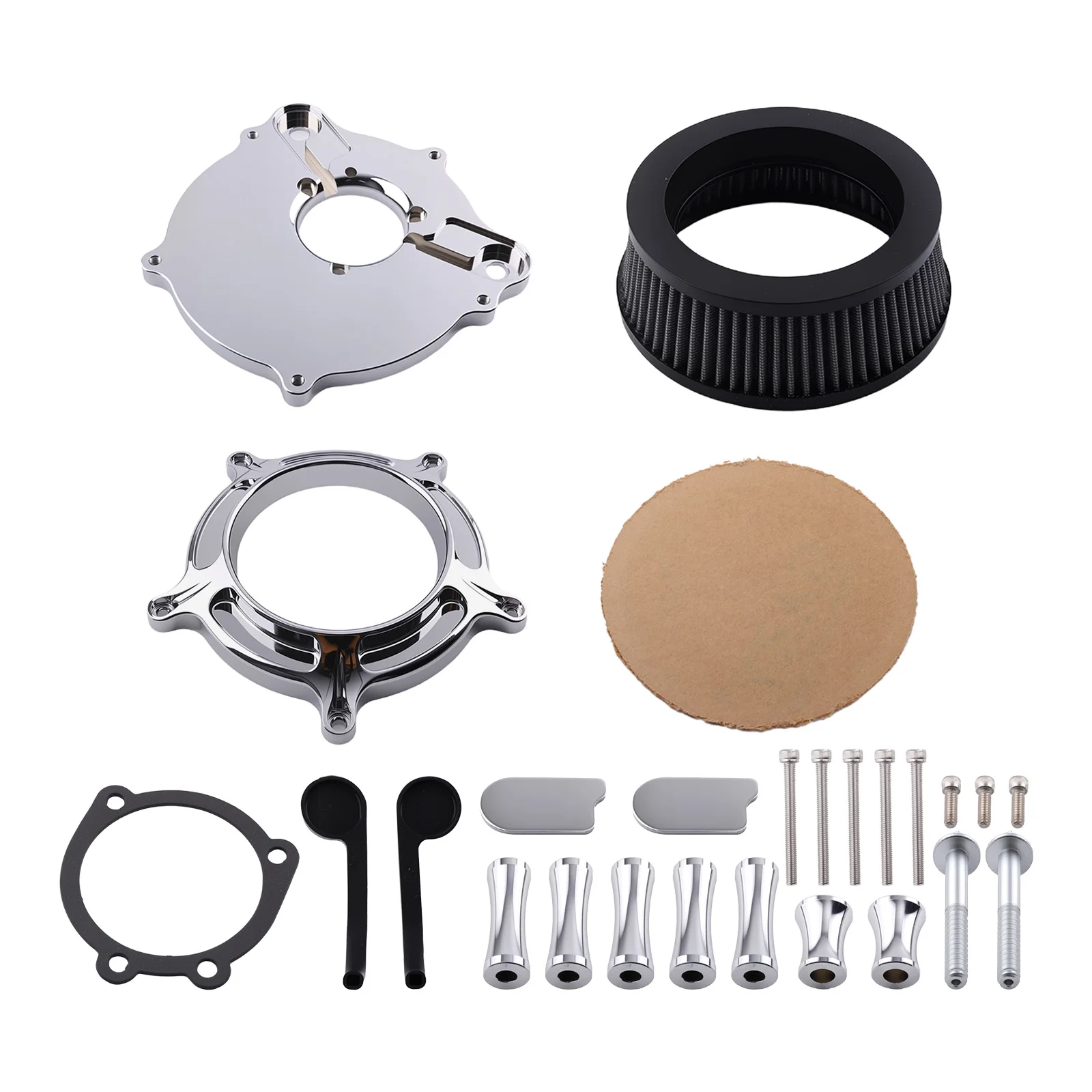 

Воздушный фильтр в сборе для Harley Davidson Dyna Softail 2000-17, черный, полный комплект