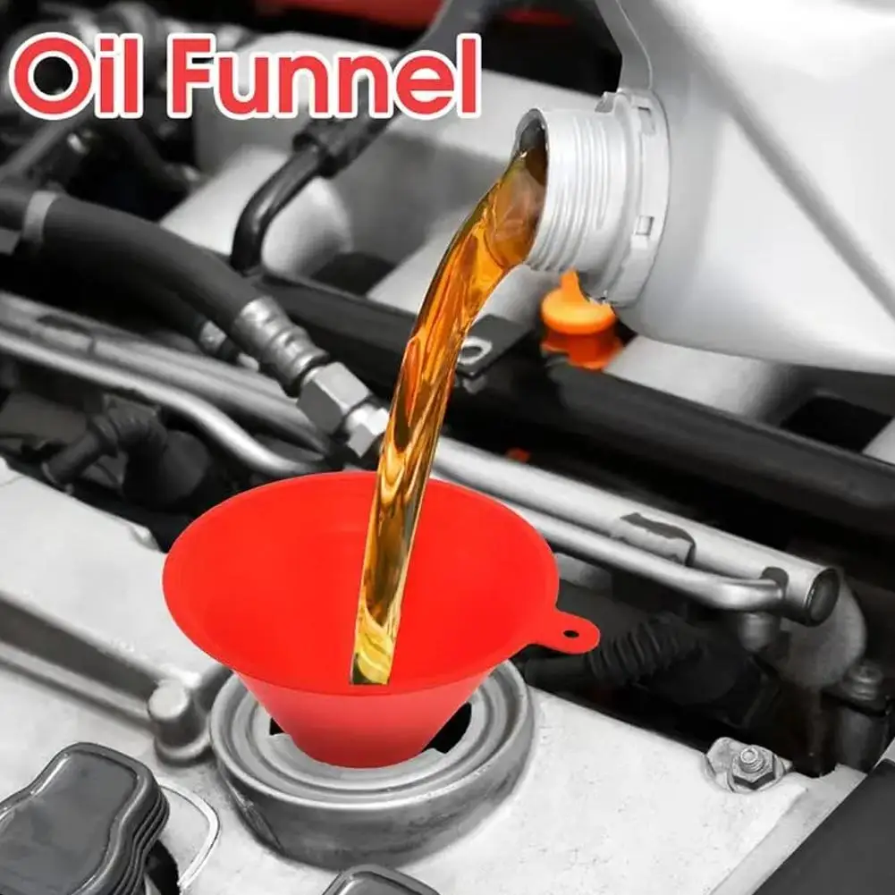 

4 Sizes Car Plastic Funnels Refueling Liquid Funnels Equipment Motorcycle Filling Small Oil Tools Filling Refuel Car Funnel X9U6