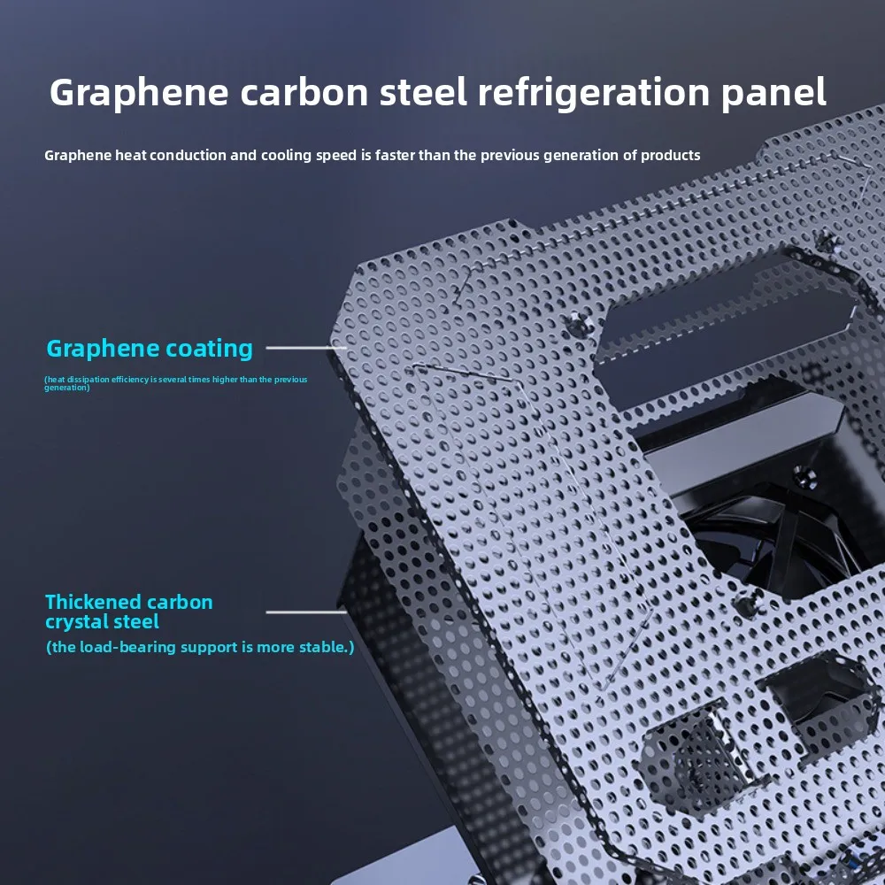 

360 ° Rotatable Cooling Fan Tablet Bracket Adjustable Heat Dissipation Tablet Cooler Base Stand Cooling Foldable