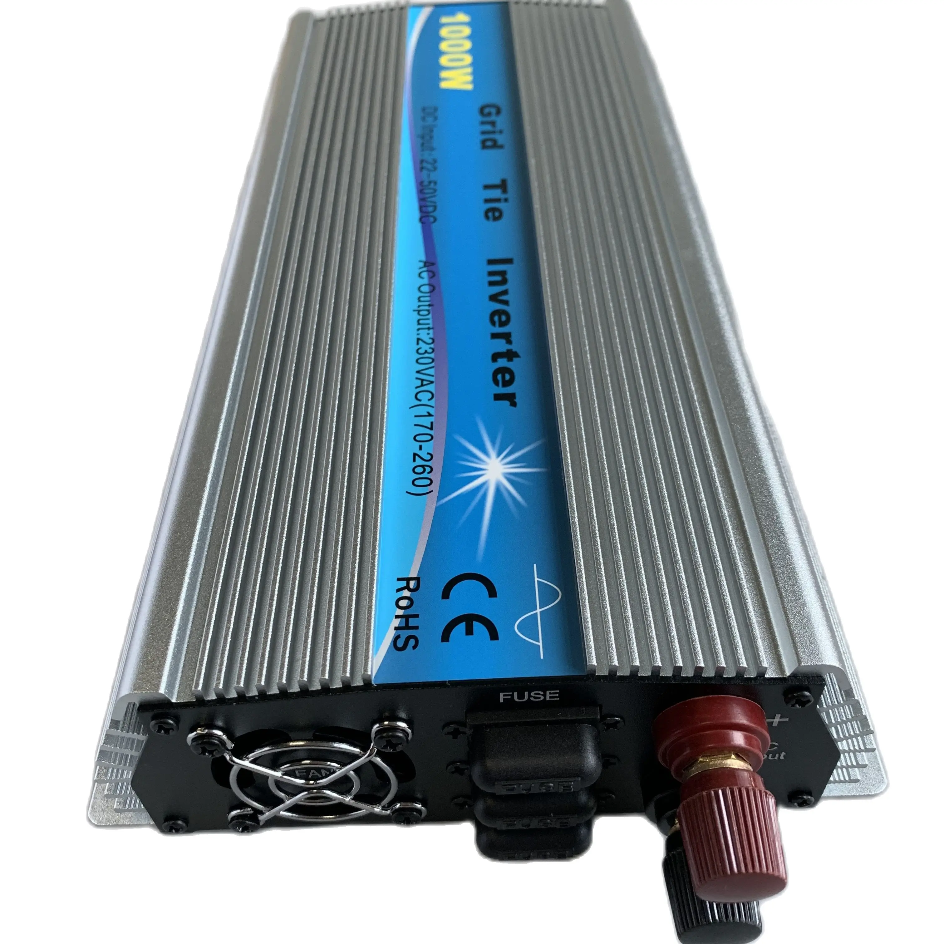 ソーラーマイクロインバーター1000w,22-50v dcから120/230v,純粋な正弦波,1000ワット,24v 36v