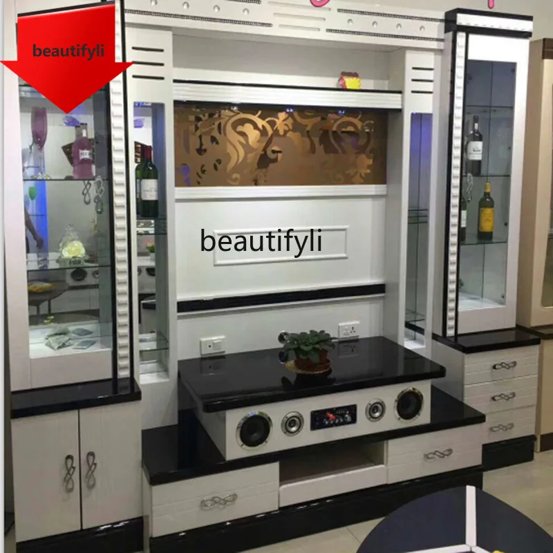 

Комбинация МДФ a13, винный шкаф, журнальный столик, напольный шкаф, бытовой экономичный шкаф для телевизора