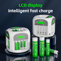 PUJIMAX 20-Slot LCD Display Smart Battery Fast Charger Multiple Protection For AA AAA 1.2V NiMH Battery Charger