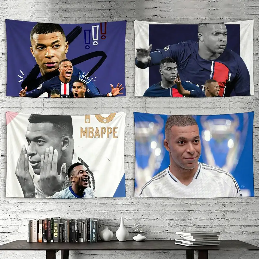

Football K-Kylian France M-Mbappe Flags Wall Hanging Tapestry Outdoor Garage Room Decorative flag Background Blanket