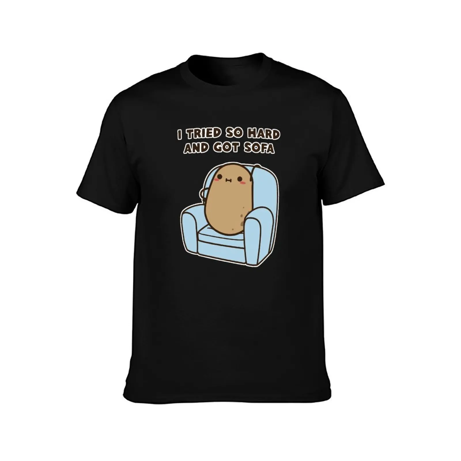 Couch Potato T-Shirt Modern Print Casual T-Shirt
