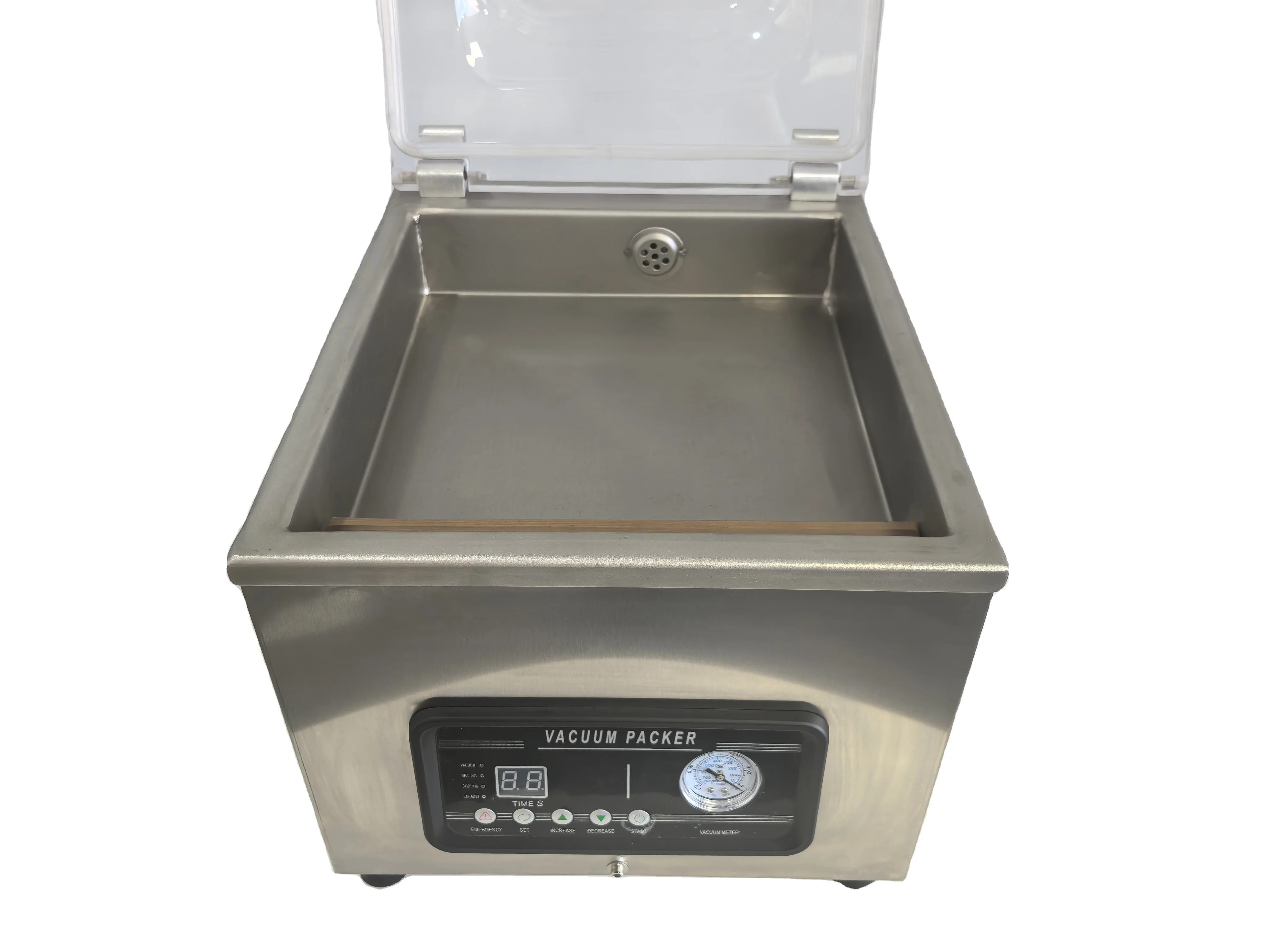 

DZ-260C Electric Single Chamber Automatic Table Top Vacuum Packaging Machine Pouch/Bag/Film for Food Fish Meat Rice 110-220V