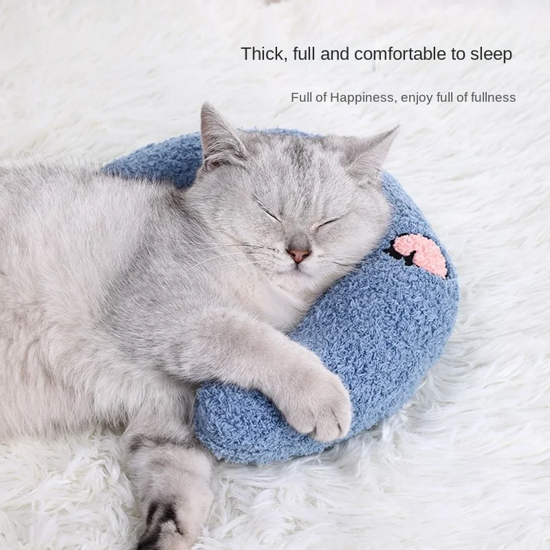 U-Shaped Pillow For Pets Deep Sleep Cushion For Puppy Cat Cushion Sleeping Supplies 1-10 Pounds Drop-shipping Cat Toys Dog