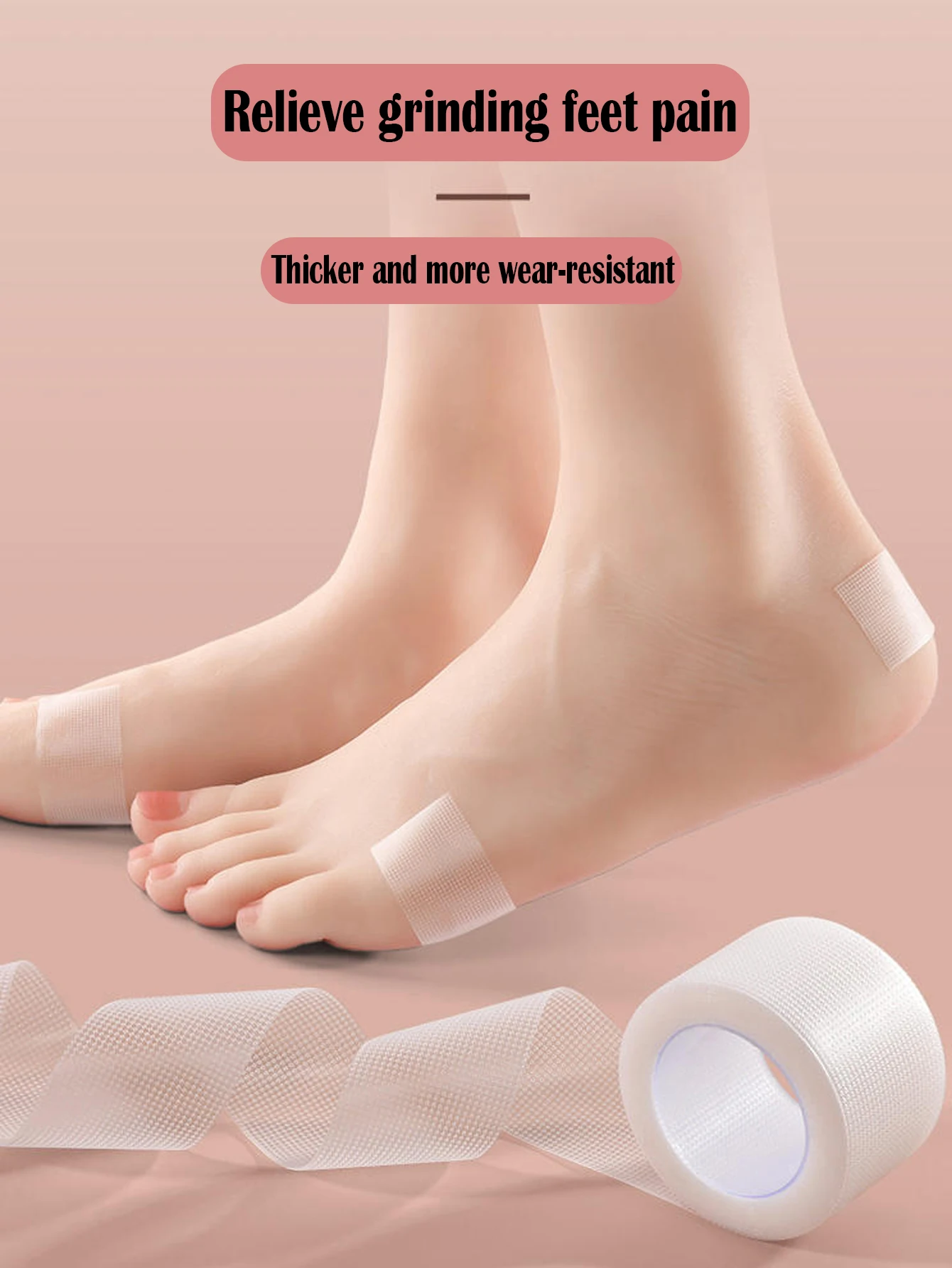5m/Roll Anti-Wearing Heel Sticker, Heel Protector Transparent Adhesive Tape, Prevent High Heel Slipping Or Rubbing On Foot, Foot