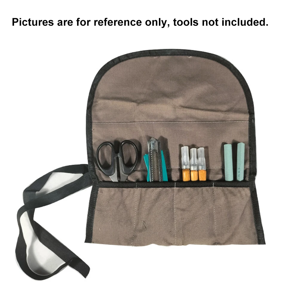 1pc Werkzeug Aufbewahrung tasche Leinwand für Schraubens chl üssel Schrauben dreher Bohrzange mehrere Taschen Roll beutel