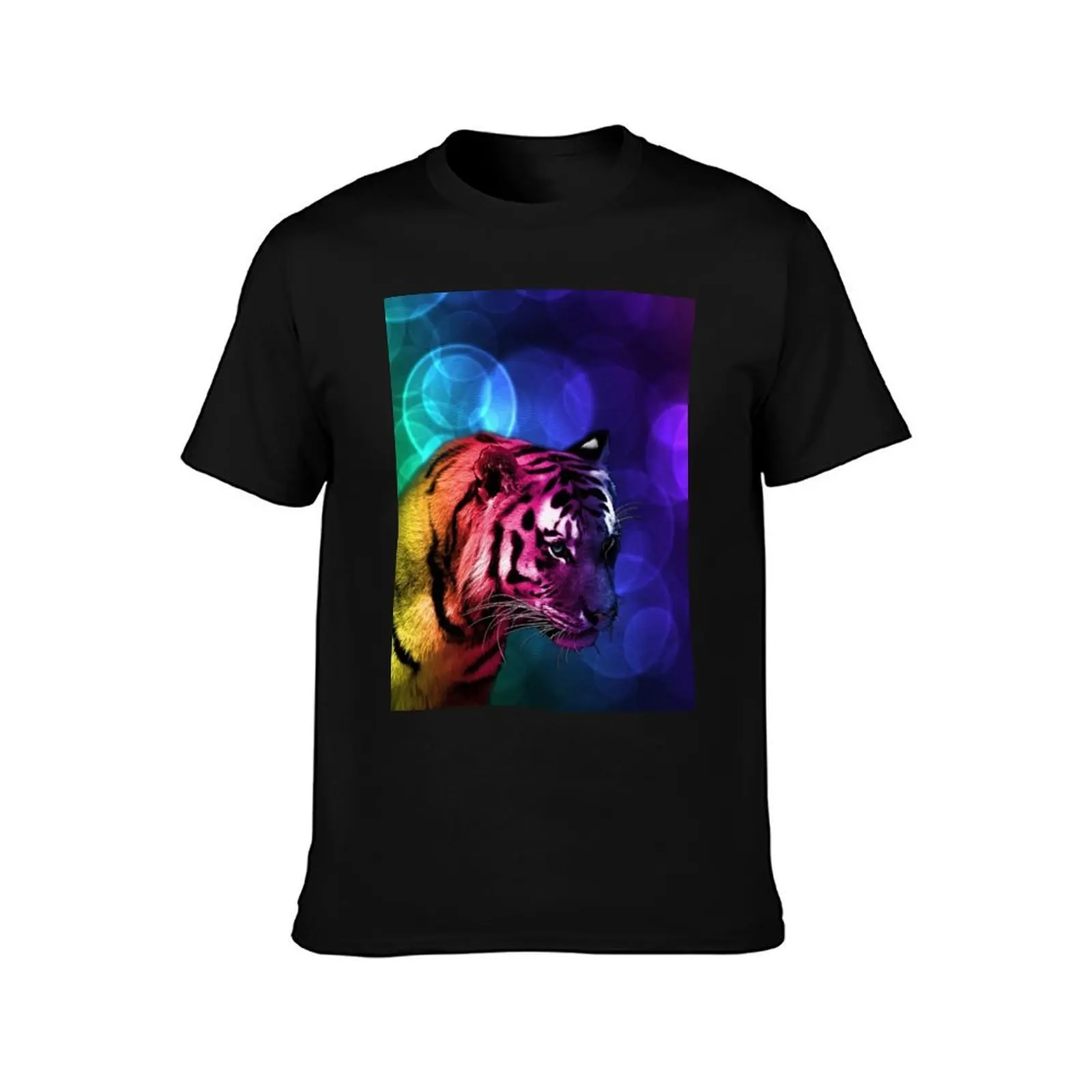 TIGER T-Shirt, Summer Casual Cotton Tee, Oversized Streetwear Tops, Vintage Graphic Print, Loose Fit Short Sleeve, 100% Cotton