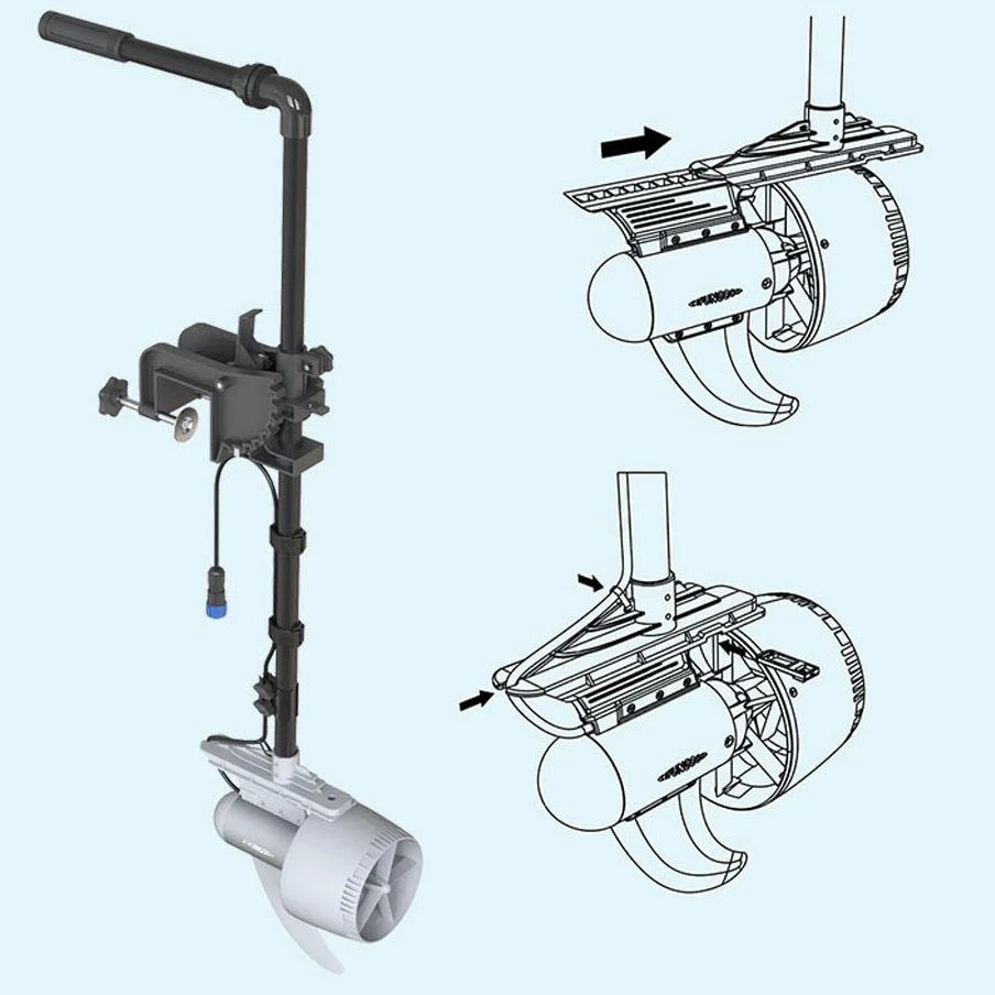 Y01 Kit elica per tavola da surf - Attrezzatura marina durevole per paddle board, kayak e sport acquatici