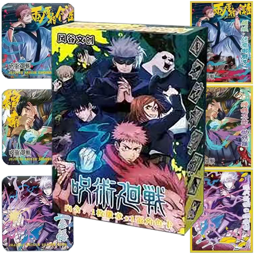 

Jujutsu Kaisen Collection Card Dark Fantasy Anime Popular Character Ryomen Sukuna Gojo Satoru Rare Badge Decoration Child's Toys