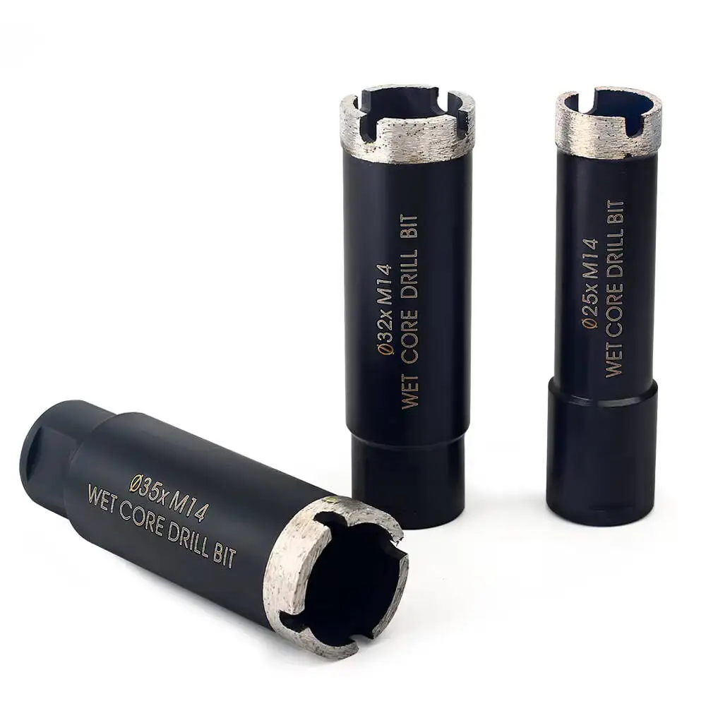 

Алмазное сверление диаметром 32–35 мм, 1 шт., соединение M14, колонковое сверло для влажного камня, бетона, алмазная коронка, кольцевая пила
