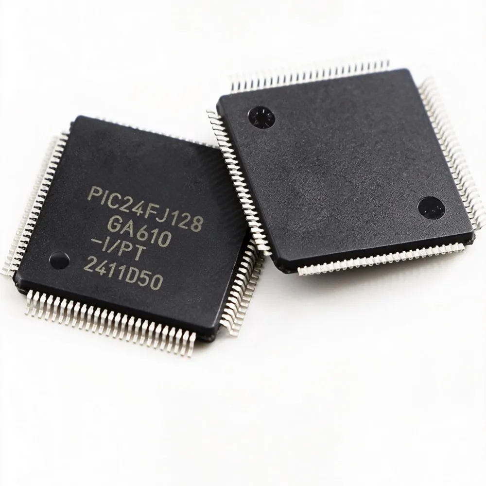 5PCS PIC24FJ128GA610-I/PT PIC16F1936-I/SO PIC18F4410-I/P PIC16F1717-I/PT PIC18F46J50-I/ML PIC12F617-E/SN