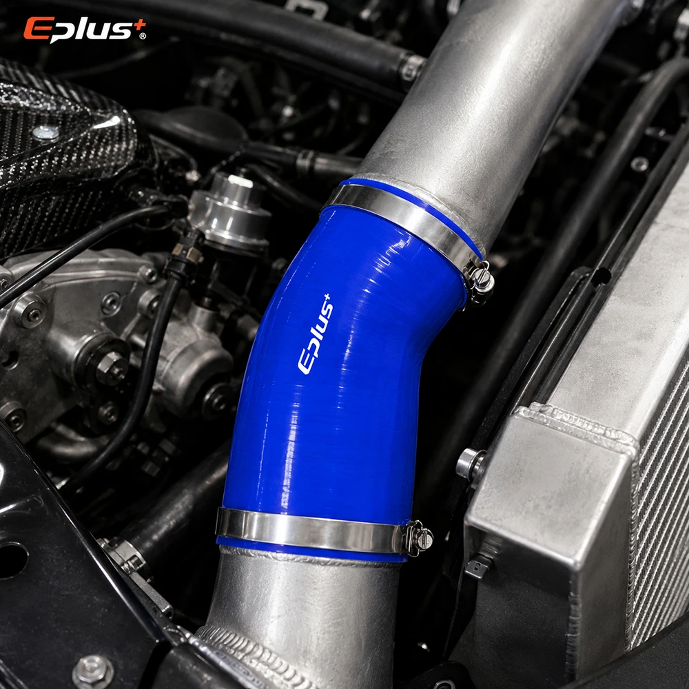 Blauer Silikonschlauch 45-Grad-Reduzierstück Schlauchkupplung Universeller Auto-Ansaugladeluftkühler Turbo-Rohradapter Silikagel-Verbinder – Detail 6