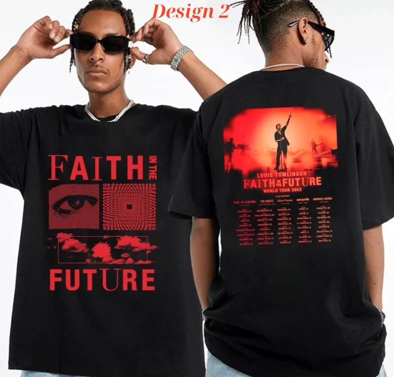 2023 Tour Tomlinson Faith Louis Future World T-Shirt North America Unisex S-3XL