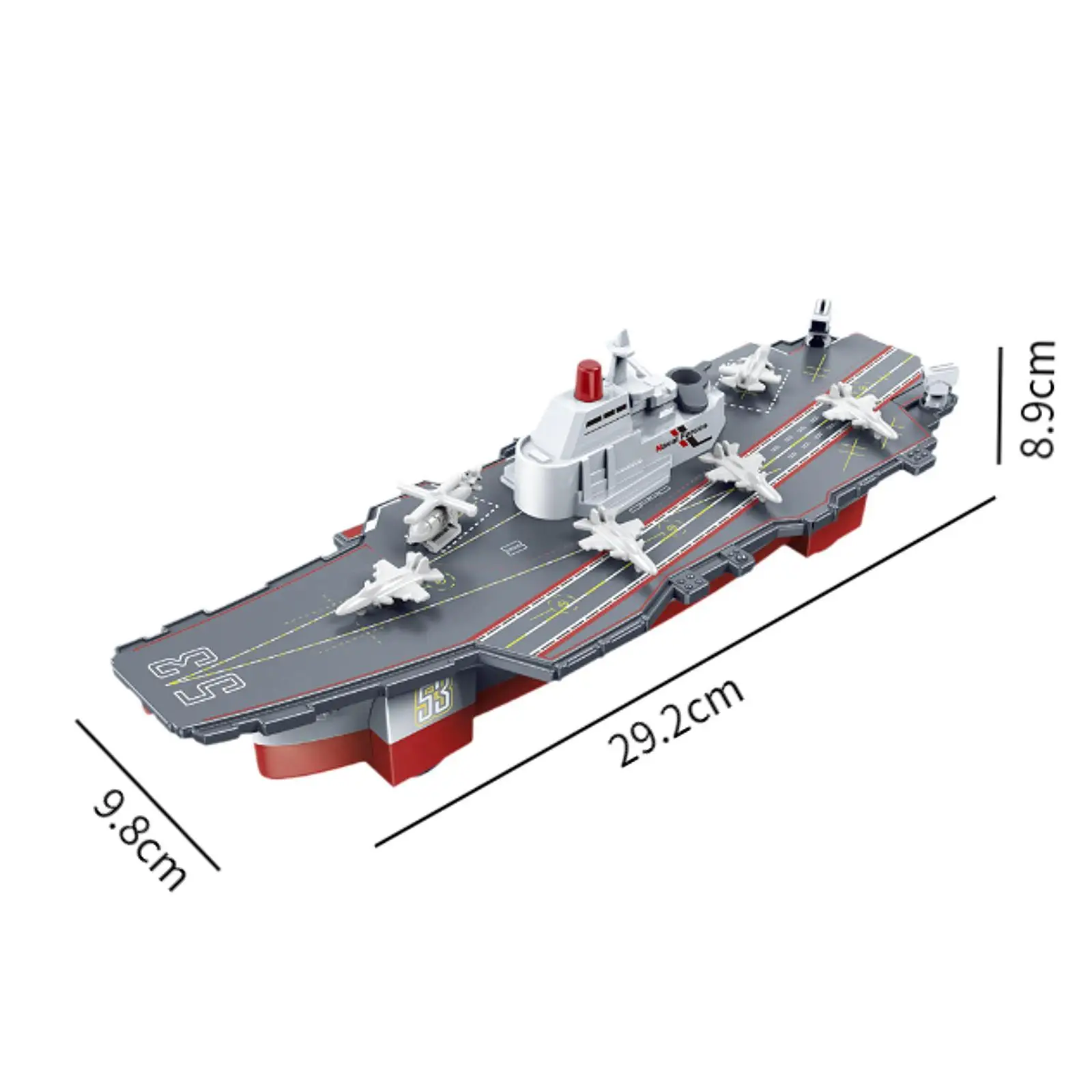 لعبة حاملة طائرات للأطفال ، سفينة كبيرة ، سحب للخلف ، تعمل بالاحتكاك ، مضحك ، نموذج سفينة بحرية ، لعبة تعليمية للأولاد ، ديكور منزلي