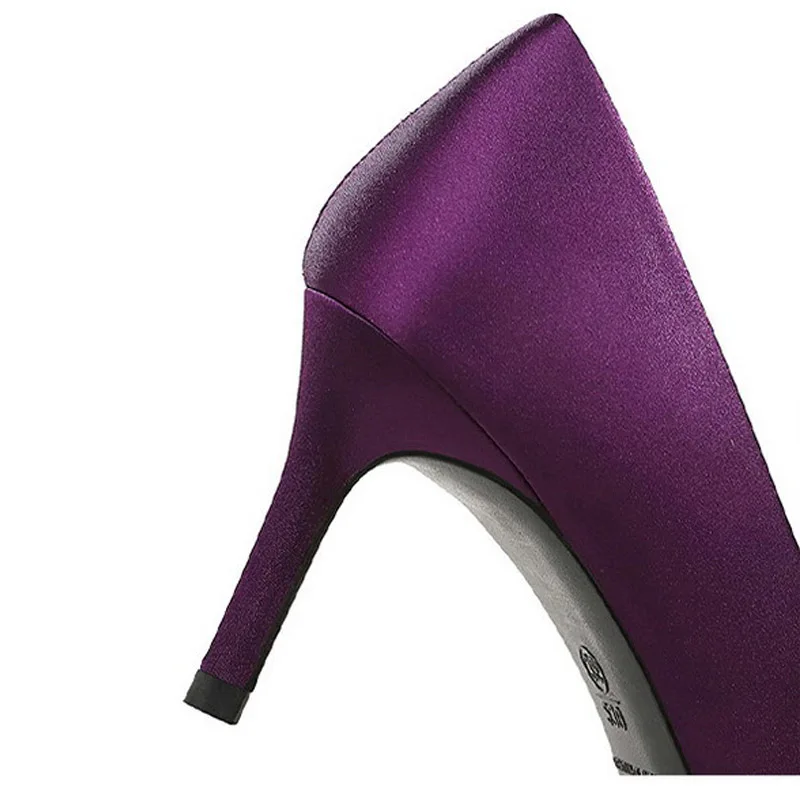 BIGTREE CRYSTAL Diamond Butterfly-knot Satin Pointed Toe Women's Pumps Sexy Thin High Heels Party Prom Mule Shoes view 5