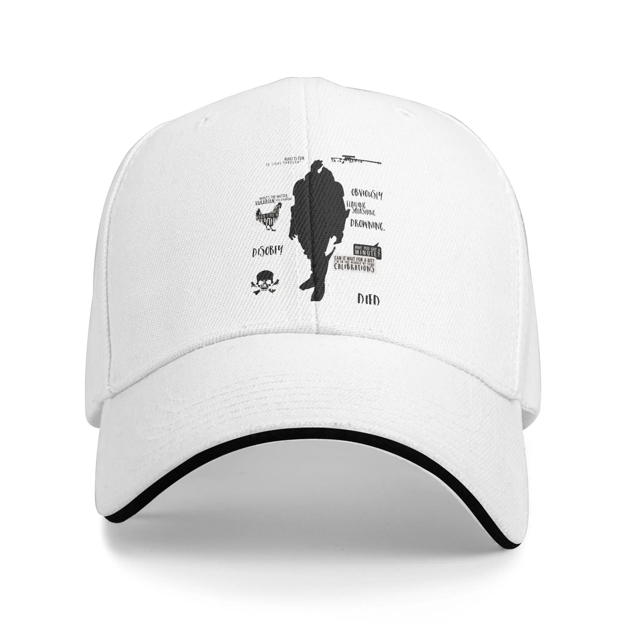 Mass Effect Garrus Vakarian Baseball Cap Popular  Sandwich Hats Unisex Adjustable Hats Cap Activities