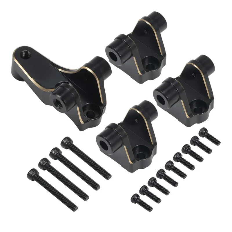 

4pcs Brass Pull Rod Seats for Metal Front and Rear Axles for 1/10 RC Crawler Car Traxxas TRX4 Defender Upgrade Accessories