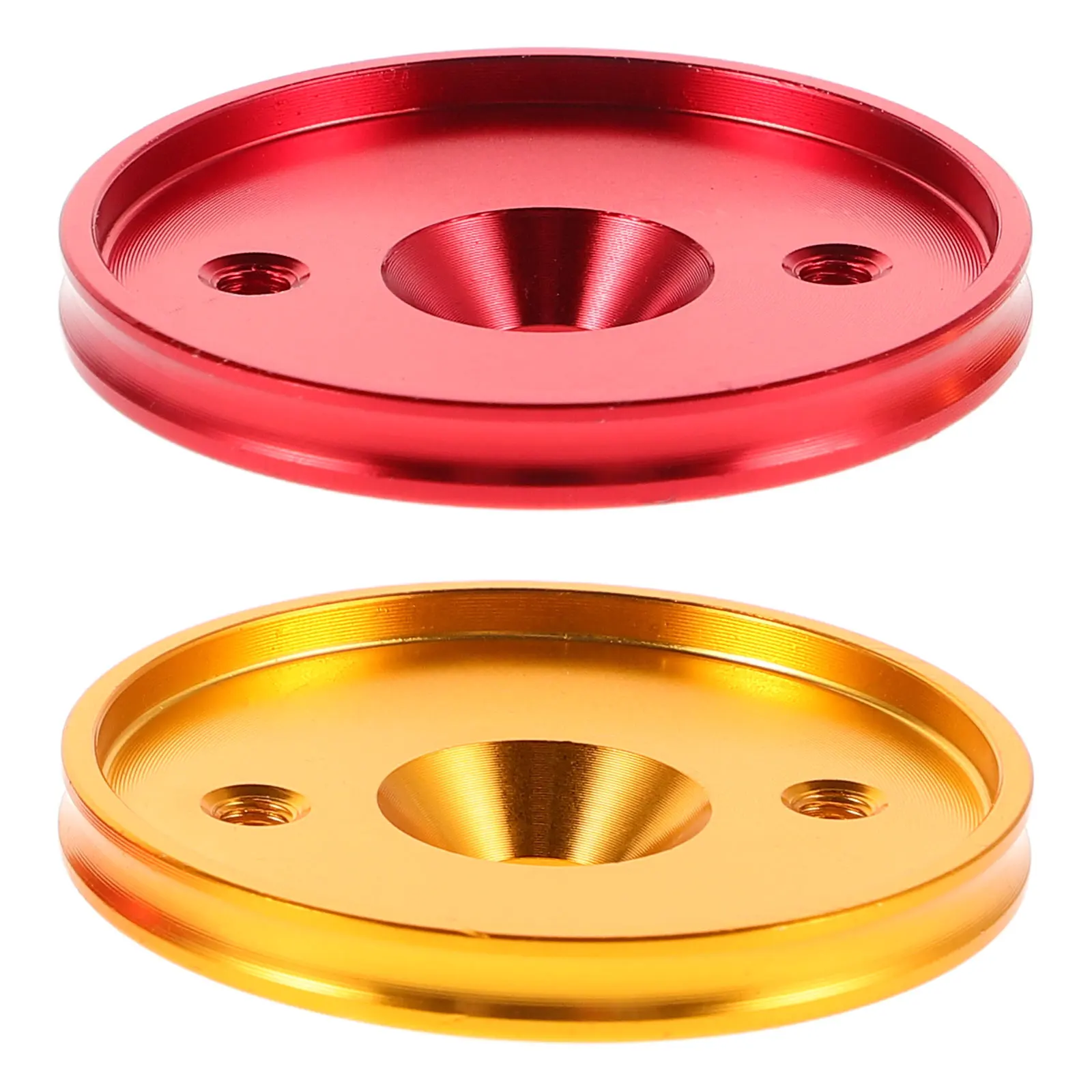 

2 pcs Aluminum Alloy Bike Bowl Cap Compatible Replacement Stem Headset Cover Durable Sturdy Bicycle Accessory For