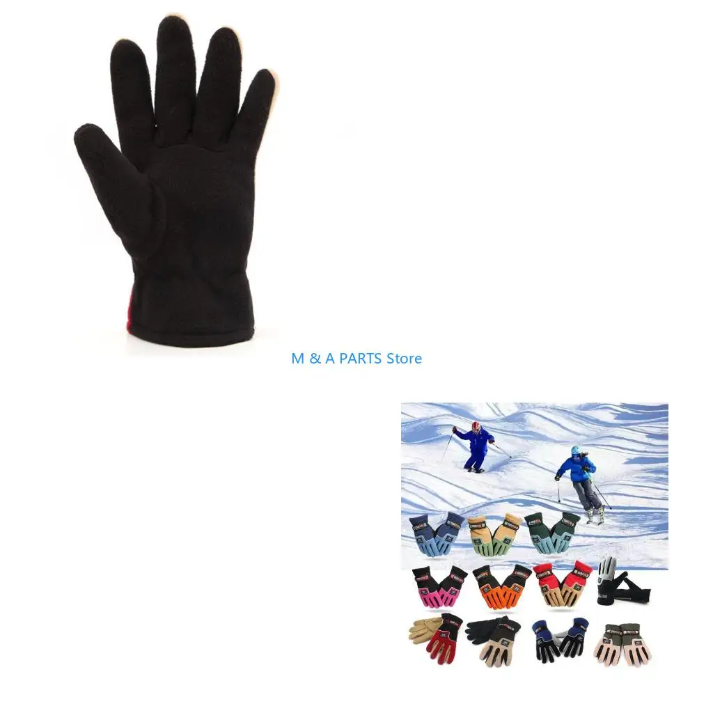 U1JF Guantes aislantes para hombre y mujer, forro térmico, clima frío extremo, esquí cálido para invierno