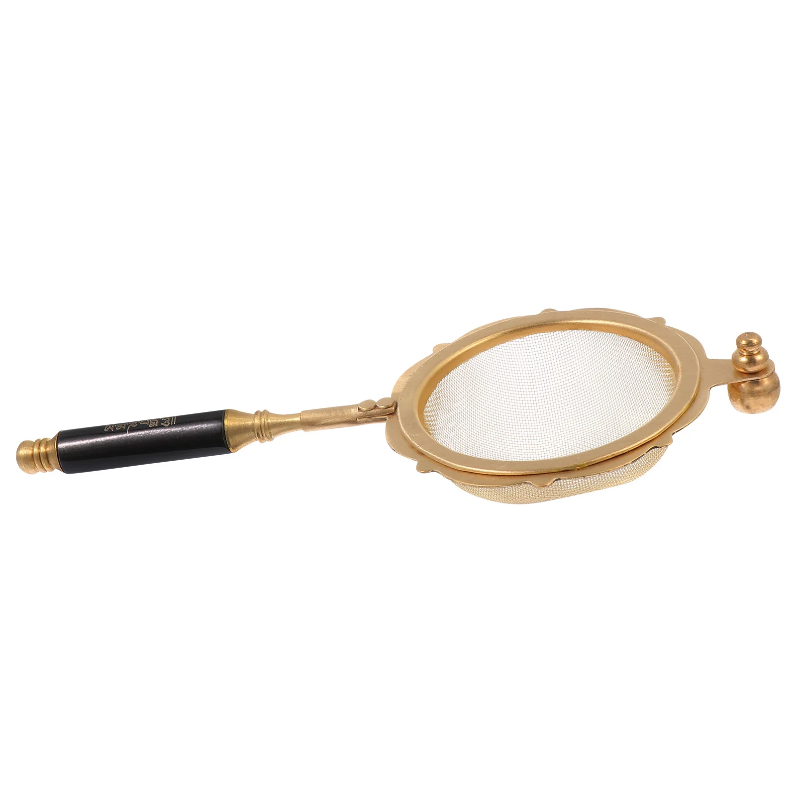 

1Pcs Tea Infuser Strainer High Grade Copper Material Ultra Fine Mesh Filter Easy Grip Handle Useful Tea Filtering Tool for Daily