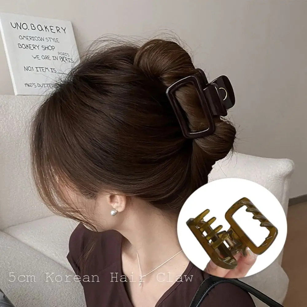 5cm Korean Hair Claw Women Girls Plastic Hair Clip Fashion Headwear Small Hairpin Crab Barrette Shark Clip Hair Accessories