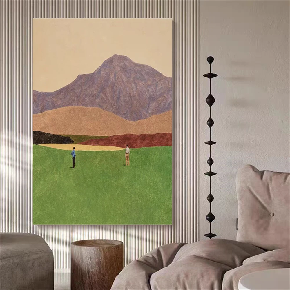 Frameles 100% Handpainted Oil Painting On Canvas Knife Thick Landscape Modern Wall Art Picture For Room Handmade Home Decor Gift