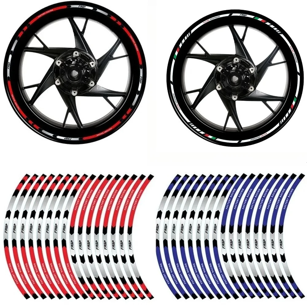 16-Piece Set of Reflective Wheel Hub Stickers, Customized Wheel Hub Decorative Stickers for Car and Motorcycle Rims